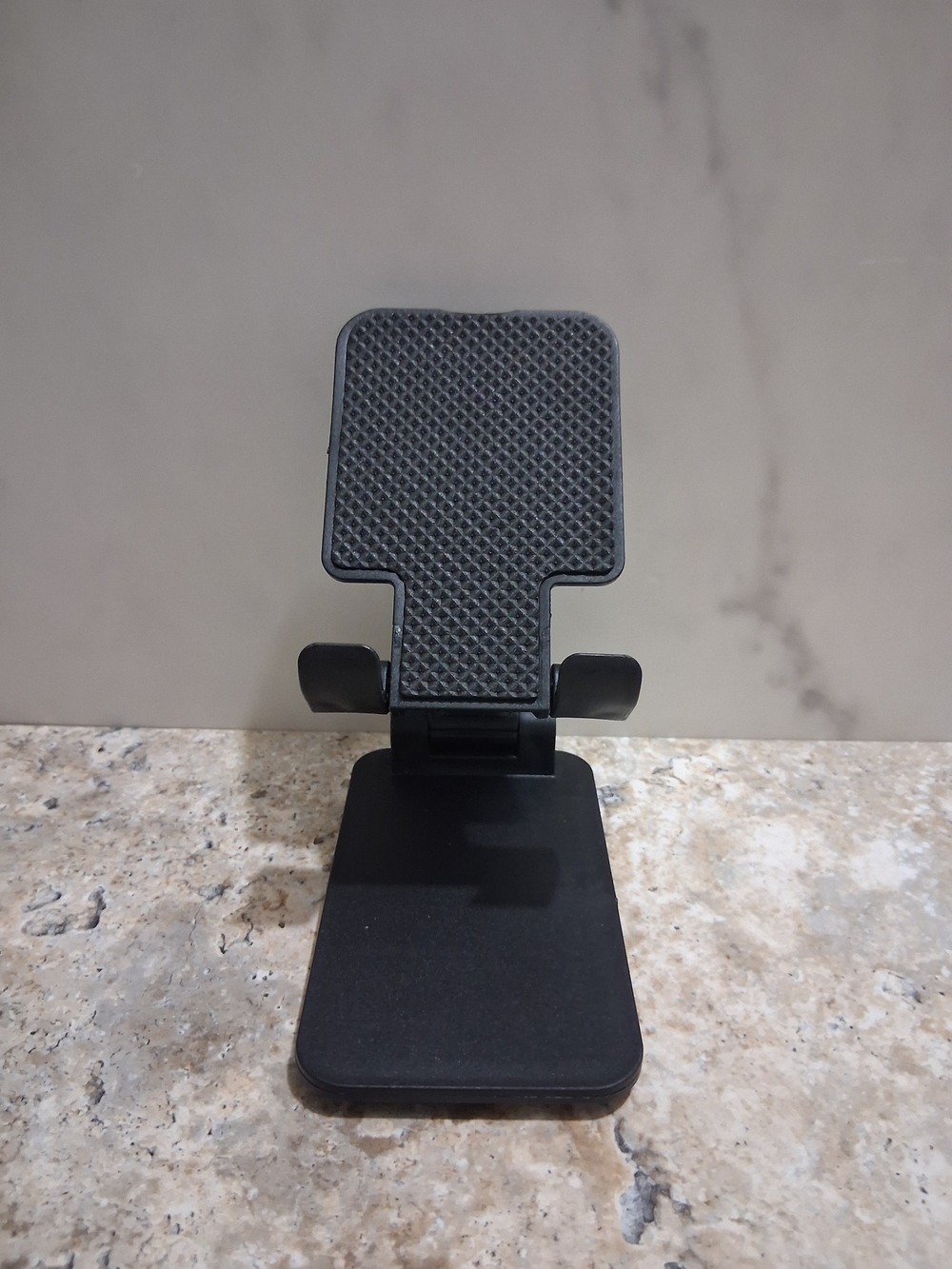 Foldable Black Adjustable Tablet & Phone Stand - Compact Holder